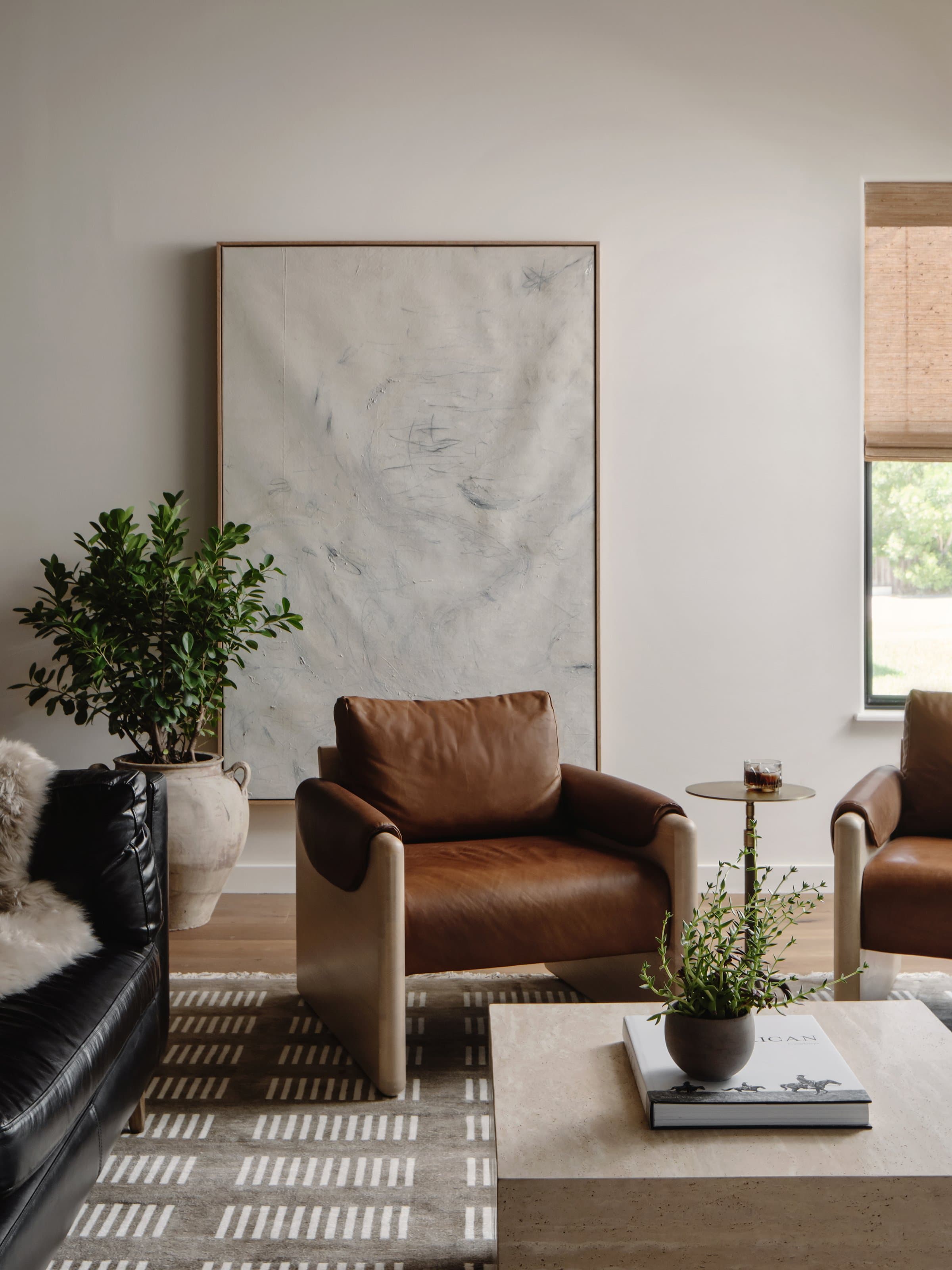 Second bedroom detail with carved antique desk at Casa Alegre Fredericksburg Texas